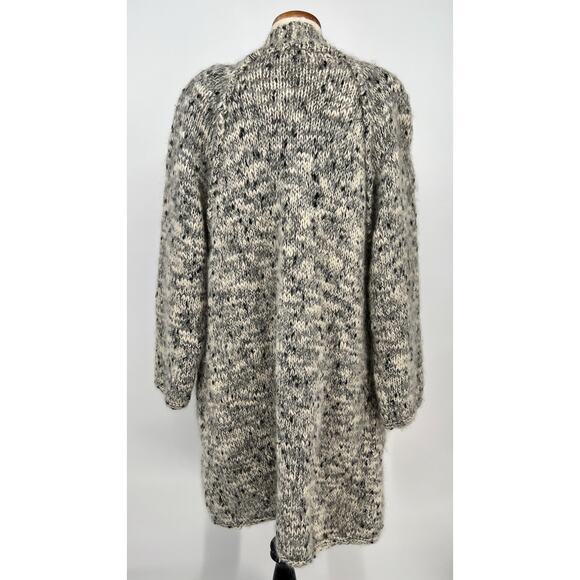 Vintage 1980’s Liz Claiborne Gray Open-Front Cardigan - Picture 3 of 13